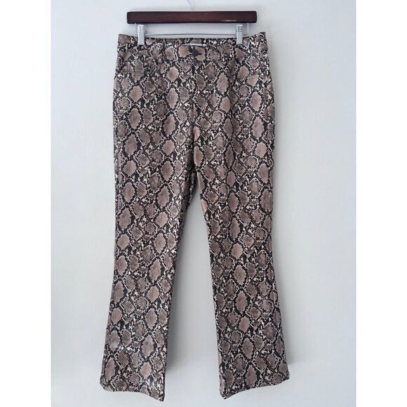 zara python pants Animal print size 8 NWT - Picture 2 of 6